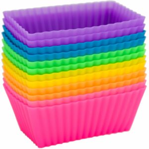 Pantry Elements Rectangular Silicone Baking Cups, 12-Pack
